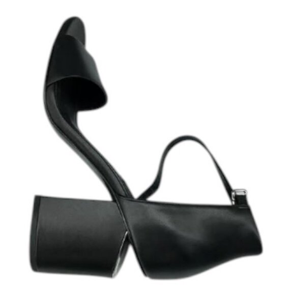 Alexander Wang Abby black leather block heel sandals size 6.5 - Picture 5 of 11